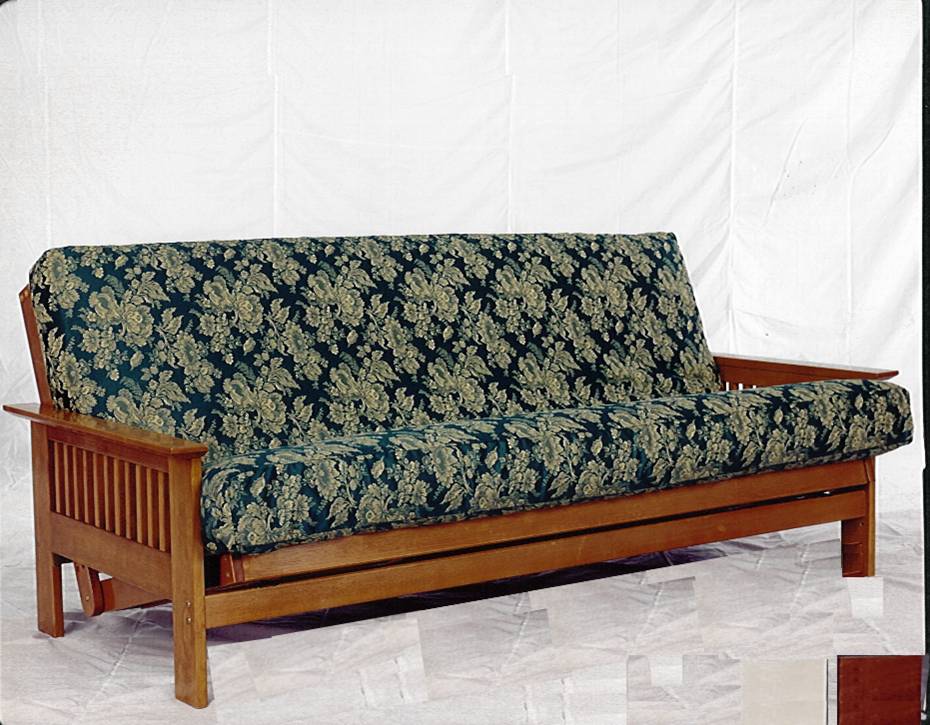 mission wooden futon in white wash or med Oak finish